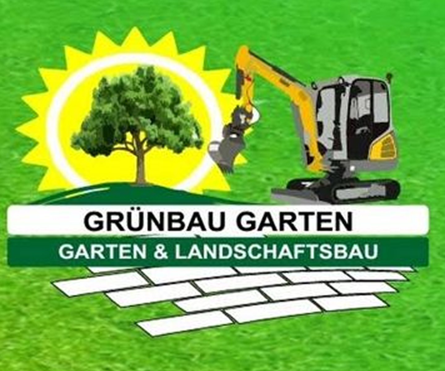 Grünbau Garten Logo